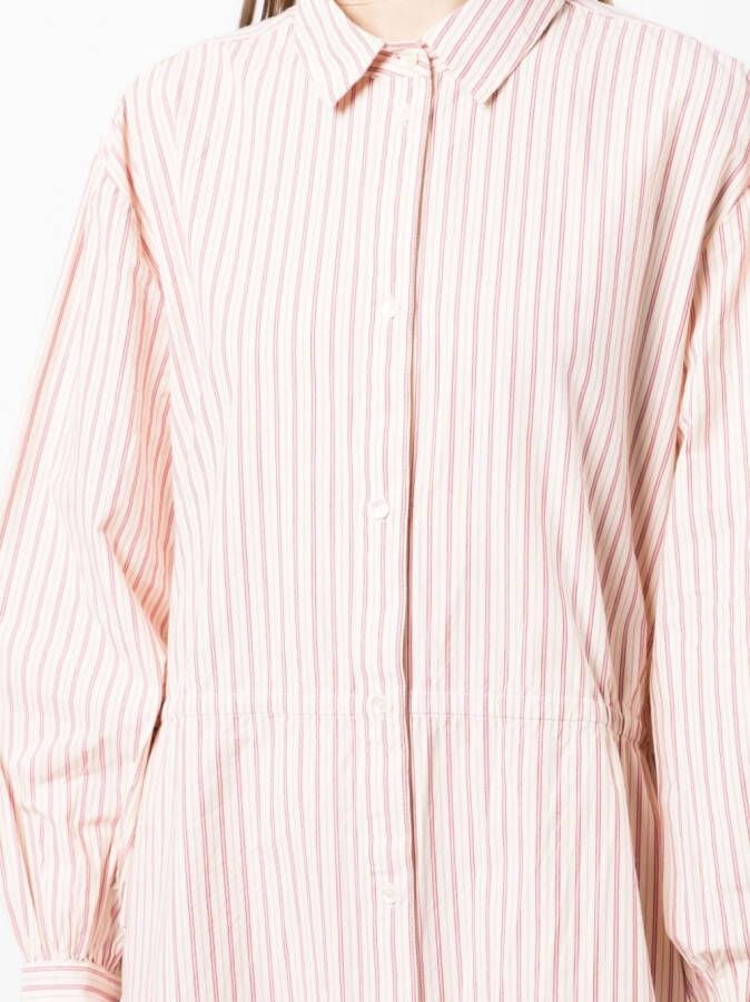 Skall Studio Gestreepte blousejurk Roze