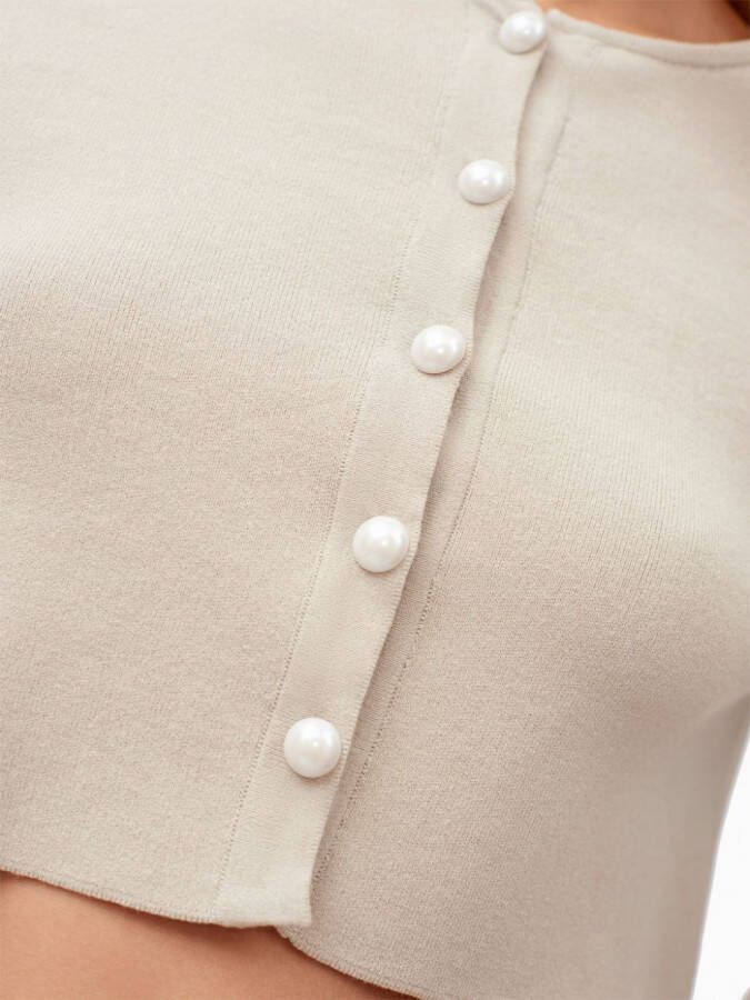 Sleeper Cropped vest Beige