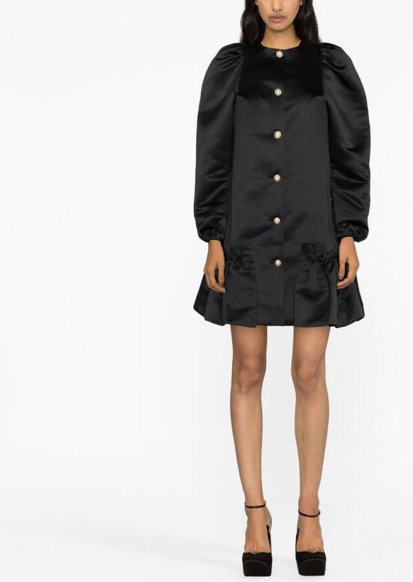 Sleeper Button-up jurk Zwart