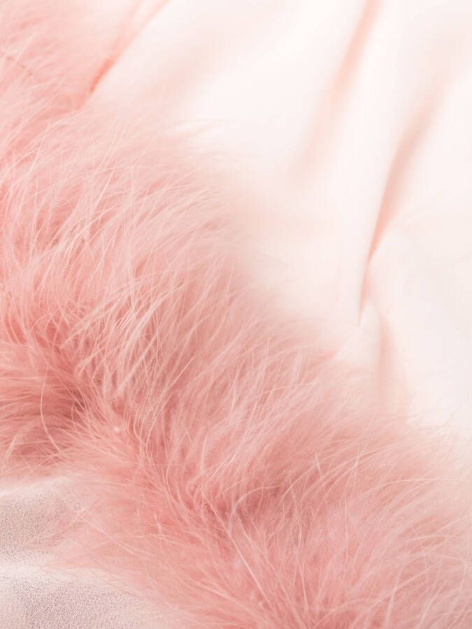 Sleeper Pyjamabroek met veren afwerking Roze