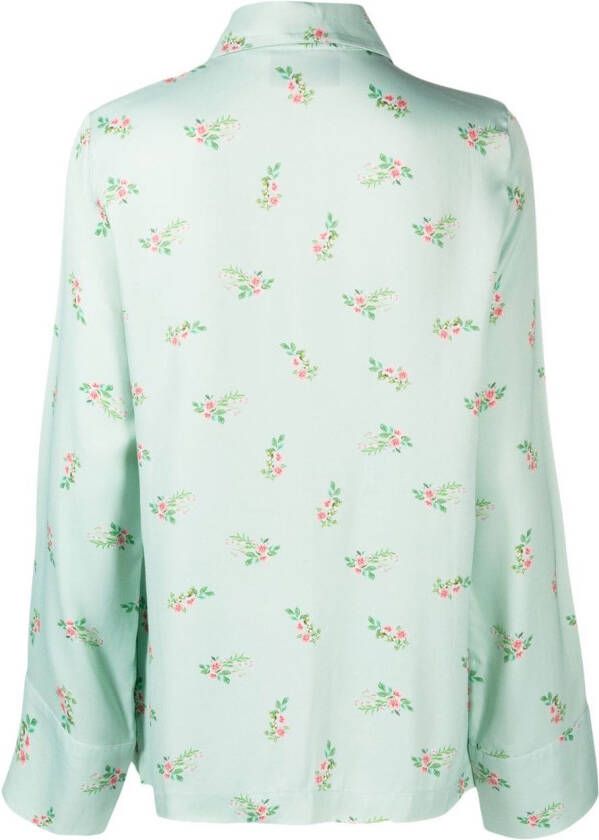 Sleeper Blouse met print Groen