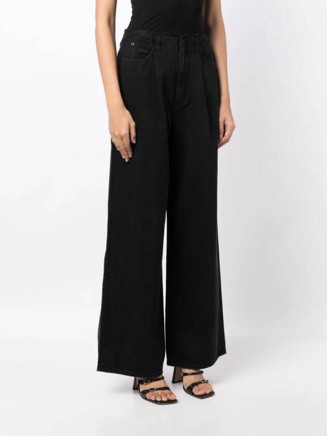 SLVRLAKE Jeans met wijde pijpen Zwart