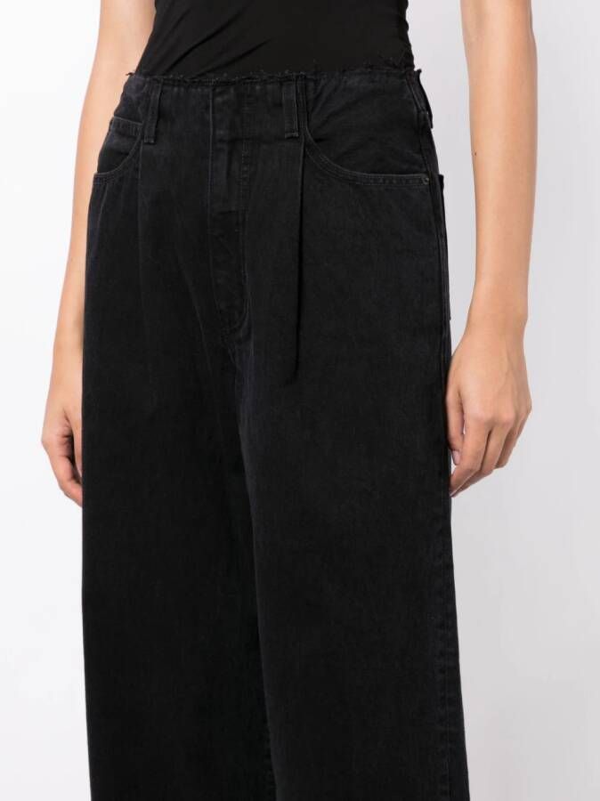 SLVRLAKE Jeans met wijde pijpen Zwart