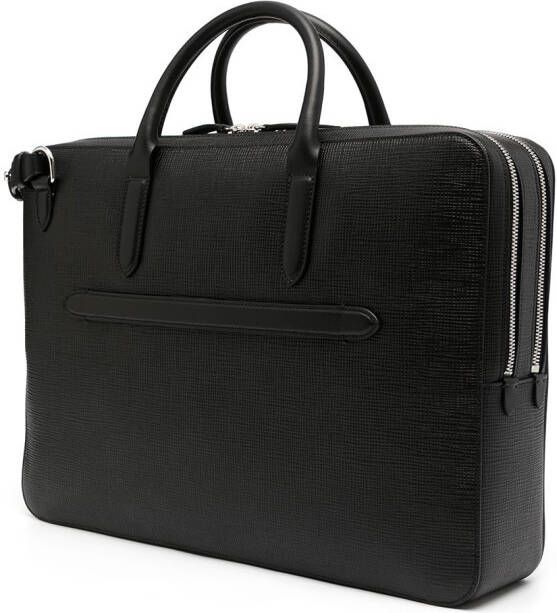 Smythson Leren laptoptas Zwart