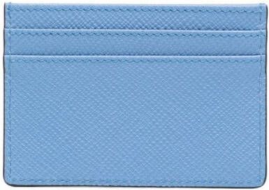 Smythson Leren pasjeshouder Blauw