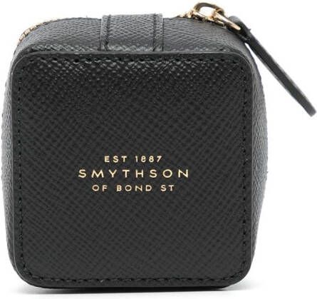 Smythson Leren portemonnee Zwart
