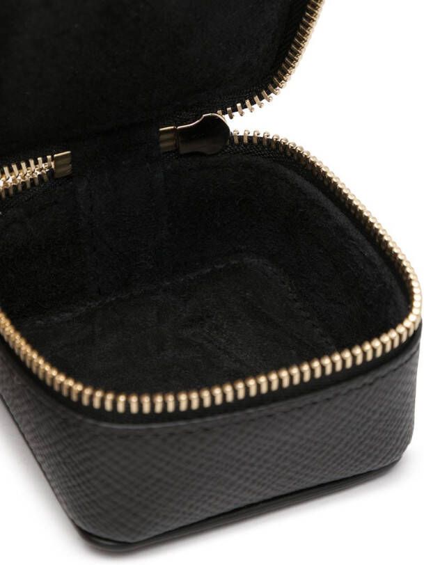 Smythson Leren portemonnee Zwart