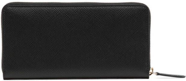 Smythson Leren portemonnee Zwart