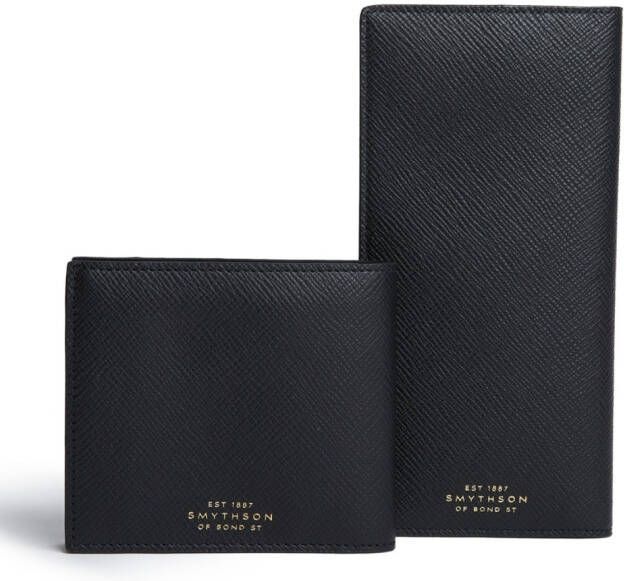 Smythson Leren portemonnee Zwart