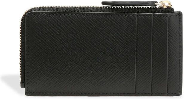 Smythson Panama portemonnee met rits Zwart