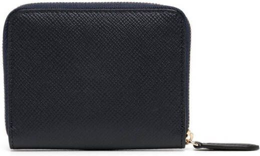 Smythson Portemonnee met rits Blauw