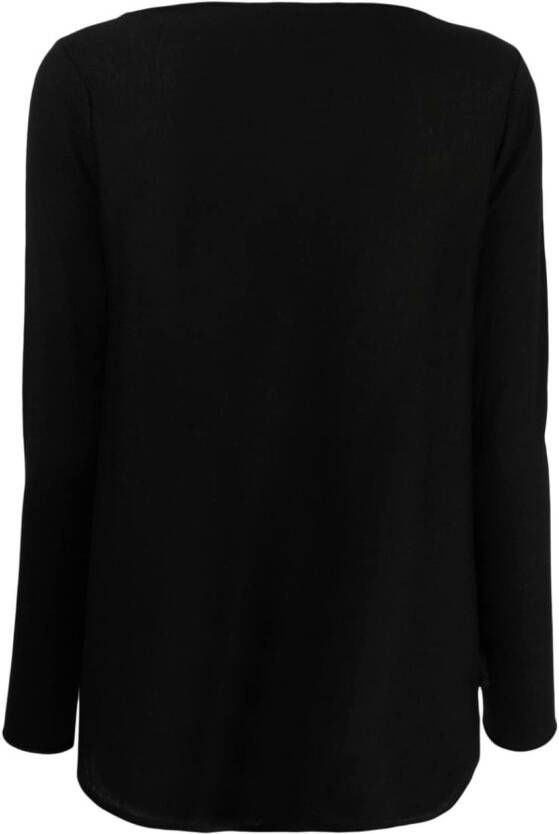 Wild Cashmere Fijngebreide trui Zwart