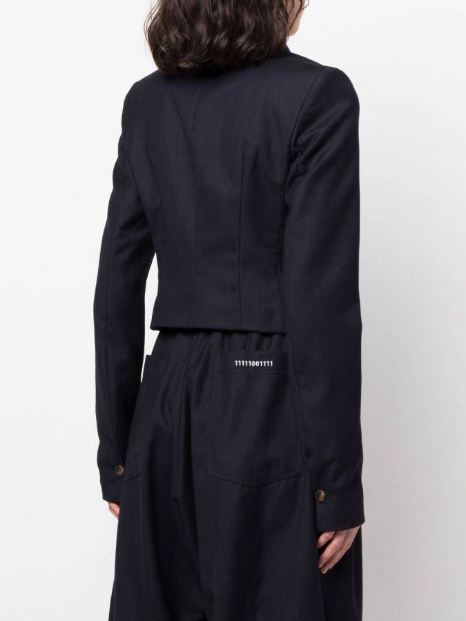 Société Anonyme Jas met kraag Blauw