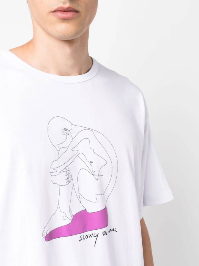 Société Anonyme T-shirt met print Wit
