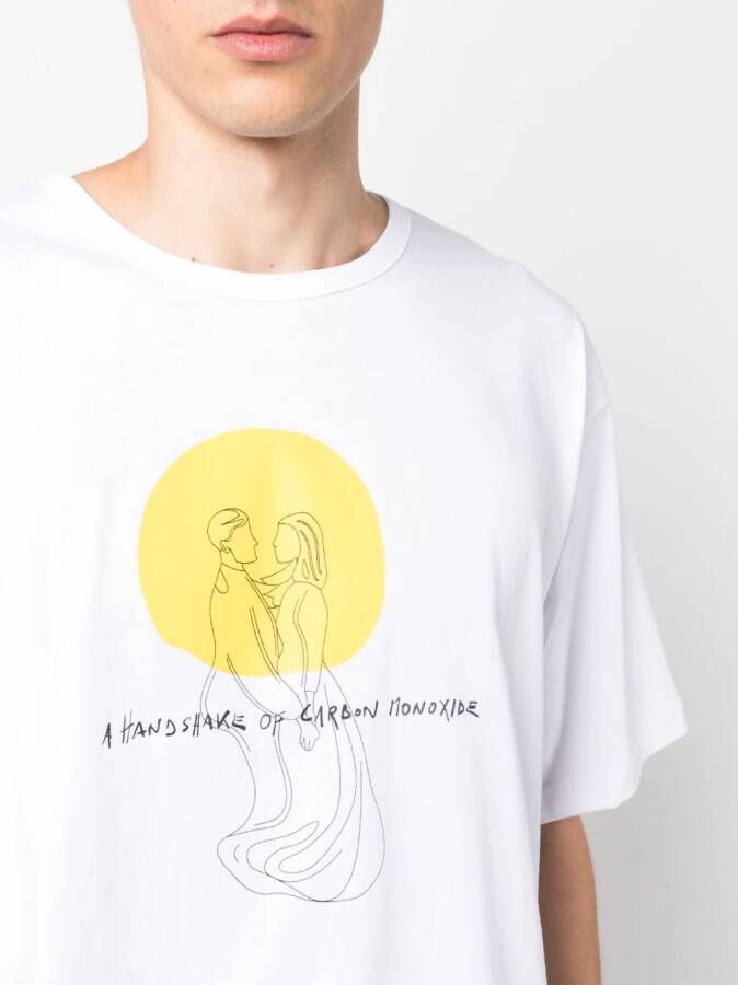Société Anonyme T-shirt met print Wit