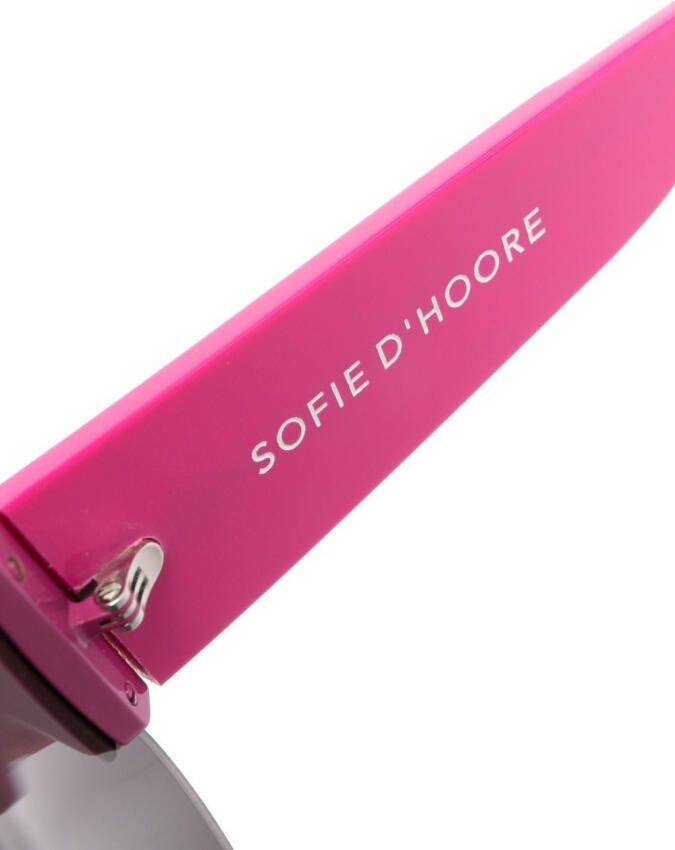 Sofie D'hoore Zonnebril met vierkant montuur Roze