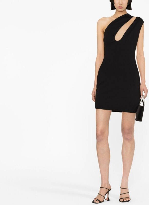 Solace London Uitgesneden mini-jurk Zwart