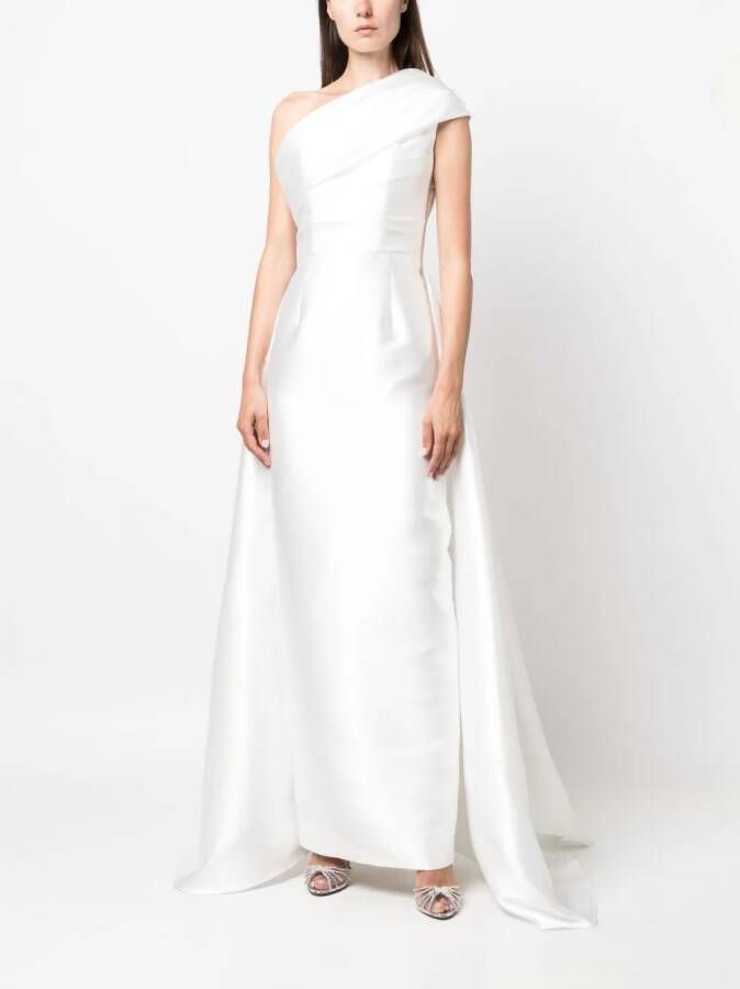 Solace London Asymmetrische avondjurk Wit