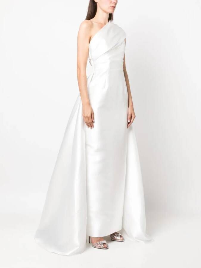 Solace London Asymmetrische avondjurk Wit