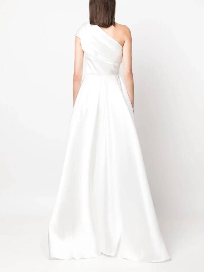 Solace London Asymmetrische avondjurk Wit