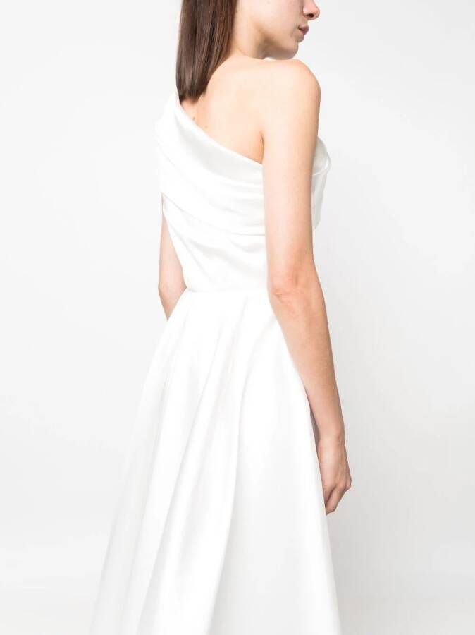 Solace London Asymmetrische avondjurk Wit
