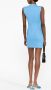 Solace London Mouwloze mini-jurk Blauw - Thumbnail 4