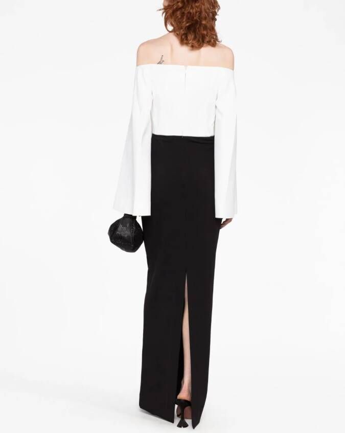 Solace London Maxi-jurk met wijde mouwen Zwart