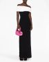 Solace London Eva off-shoulder maxi-jurk Zwart - Thumbnail 2