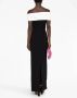 Solace London Eva off-shoulder maxi-jurk Zwart - Thumbnail 4