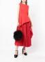 Solace London Flared midi-jurk Rood - Thumbnail 2