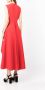 Solace London Flared midi-jurk Rood - Thumbnail 4
