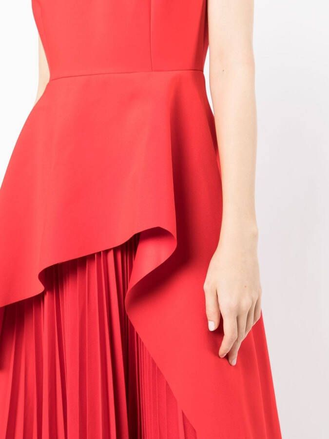 Solace London Flared midi-jurk Rood