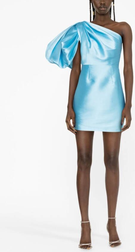 Solace London Asymmetrische mini-jurk Blauw