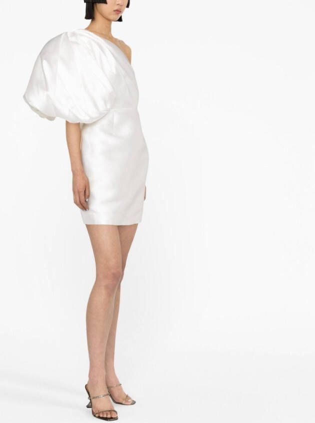 Solace London Asymmetrische mini-jurk Wit