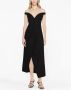 Solace London Midi-jurk van crêpe Zwart - Thumbnail 2