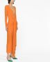 Solace London Midi-jurk met diepe hals Oranje - Thumbnail 3