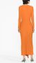Solace London Midi-jurk met diepe hals Oranje - Thumbnail 4