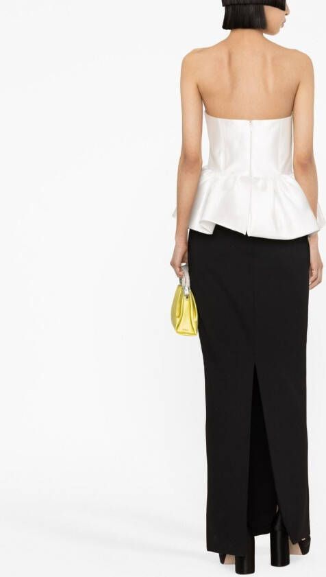 Solace London Strapless jurk Zwart