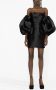 Solace London Mini-jurk met pofmouwen Zwart - Thumbnail 2