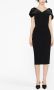 Solace London Off-shoulder jurk Zwart - Thumbnail 2