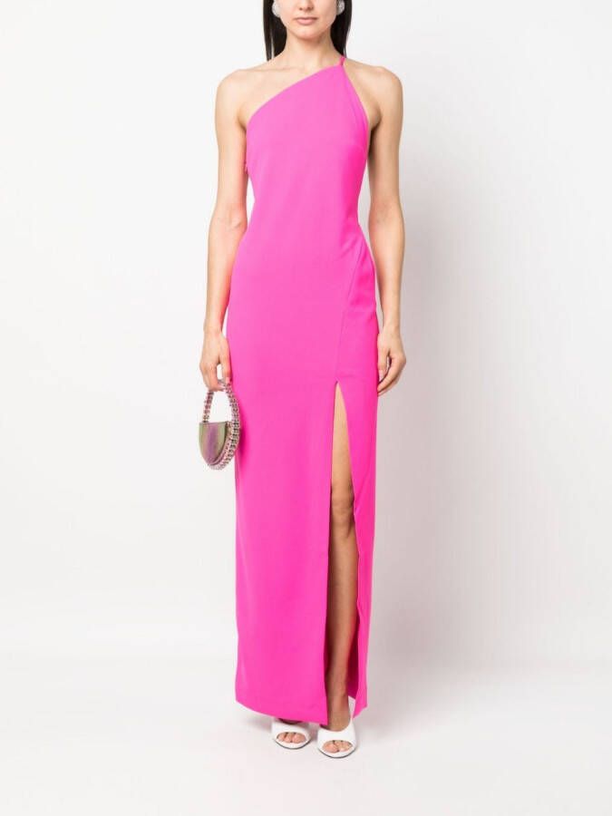 Solace London Asymmetrische jurk Roze