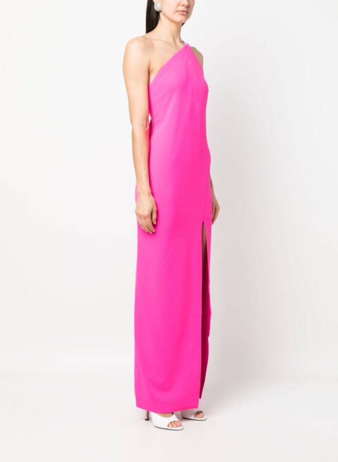 Solace London Asymmetrische jurk Roze