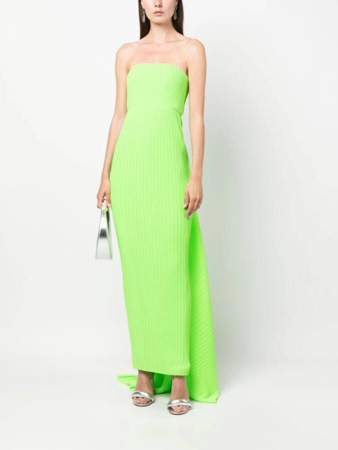 Solace London Strapless jurk Groen