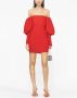 Solace London Plissé mini-jurk Rood - Thumbnail 2