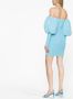 Solace London Geplooide mini-jurk Blauw - Thumbnail 4