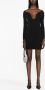 Solace London Mini-jurk met lange mouwen Zwart - Thumbnail 2