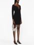 Solace London Mini-jurk met lange mouwen Zwart - Thumbnail 4