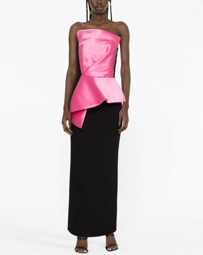 Solace London Maxi-jurk met vlakken Roze