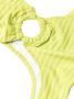 Solid & Striped Geribbeld badpak Groen - Thumbnail 3