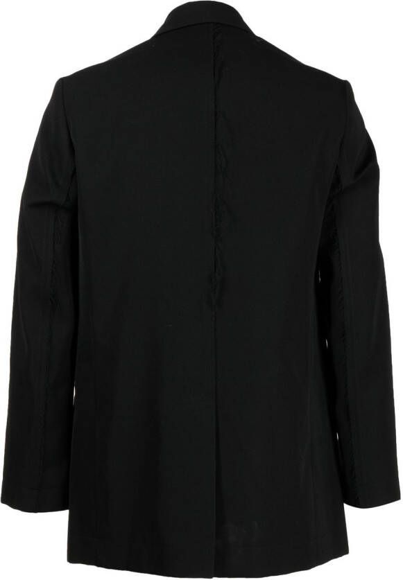 Song For The Mute Blazer met enkele rij knopen Zwart